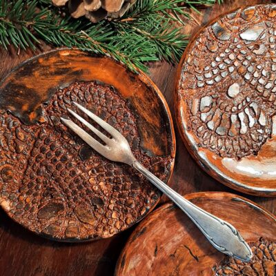 Talerzyki ceramiczne deserowe