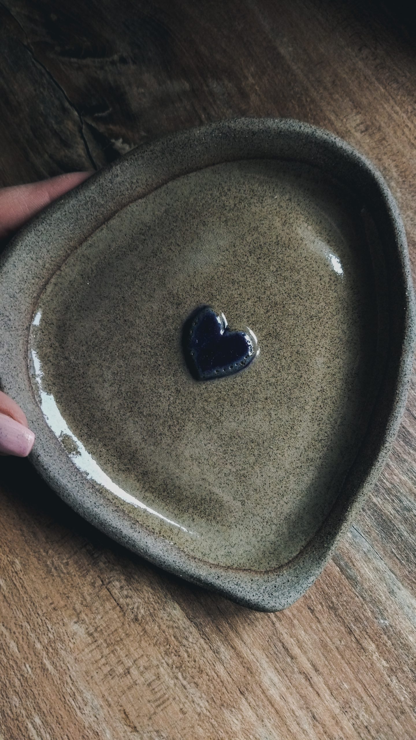 Talerzyk ceramiczny z serduszkiem