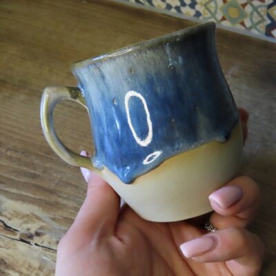 Kubek ceramiczny błekitny