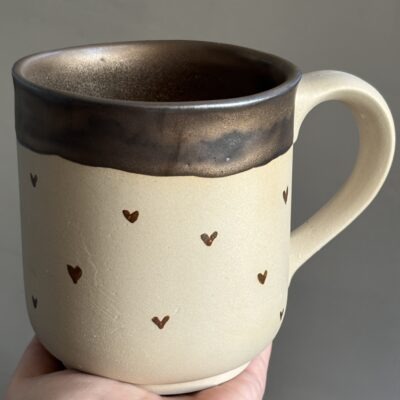 Kubek ceramiczny serca 500ml