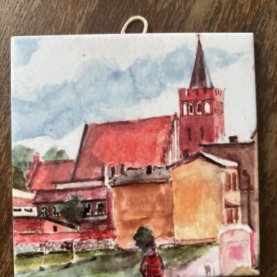 Ceramiczny obrazek kościół Farny