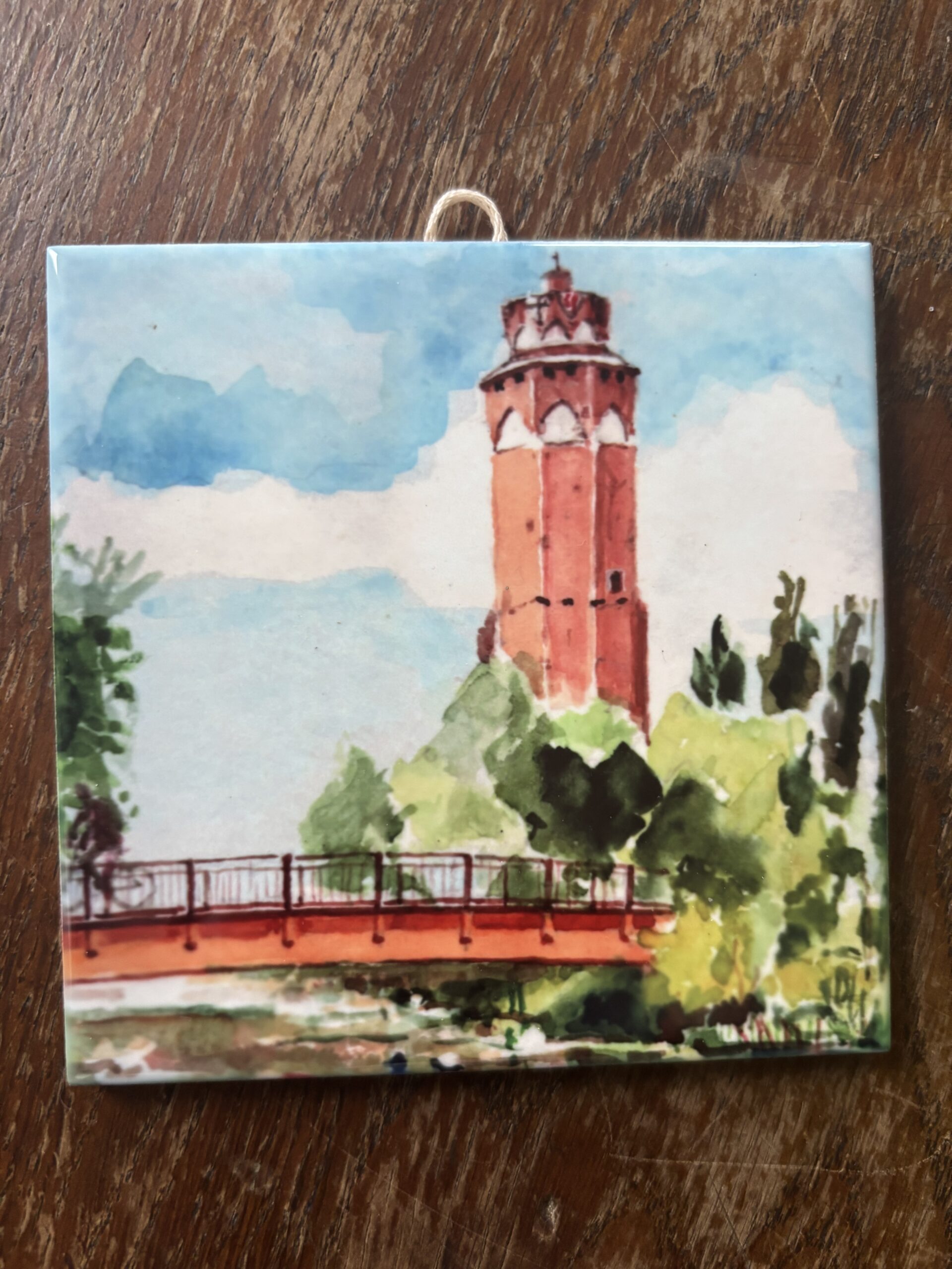 Ceramiczny obrazek Wieża Krzyżacka w Brodnicy